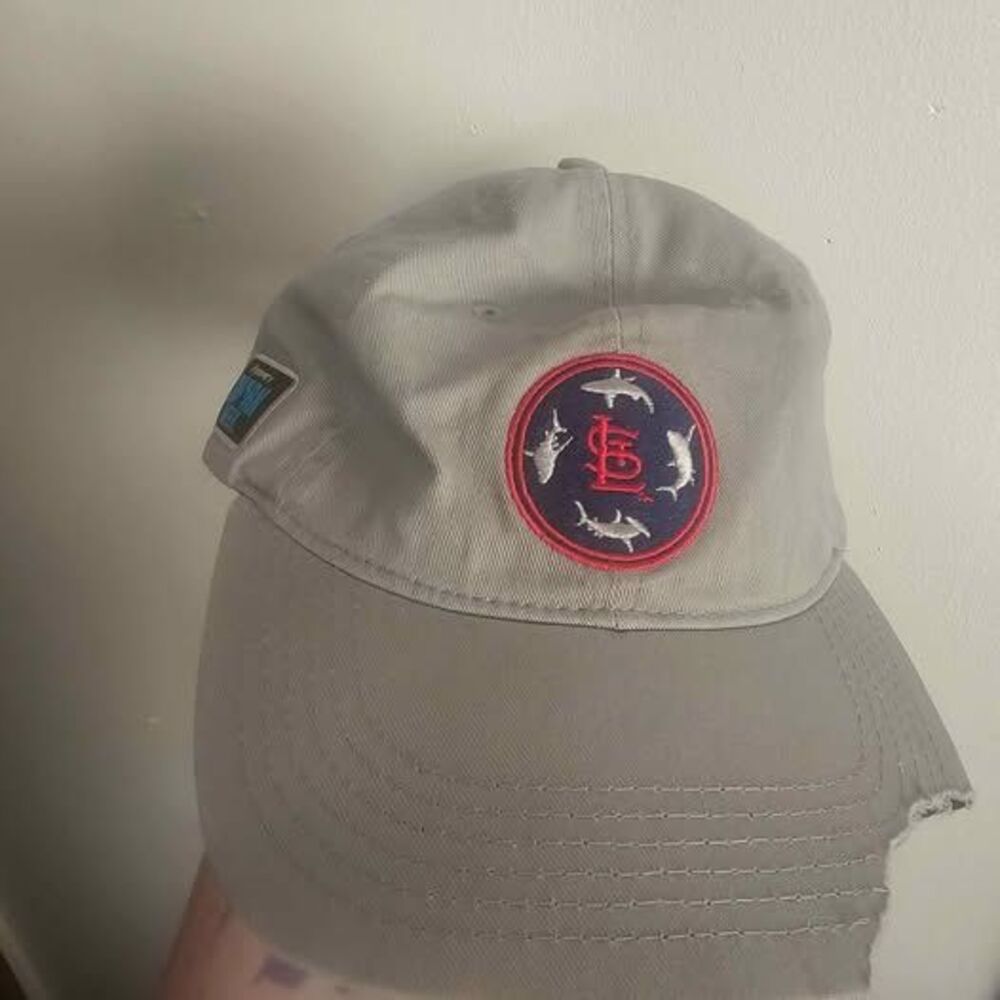 St Louis Cardinals Shark Week.promo adjustable baseball hat